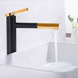 Aquieen Luxury Black Gold Brass & Copper Basin Mixer Tap, AQN 396-image-31