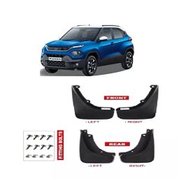 Automoto Cup Type Mud Flaps Splash Guard Front & Rear for Tata Punch (Set of 4)-15