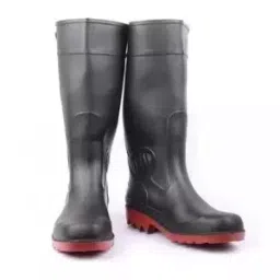 Hillson Dragon Black & Red Safety Gumboot Height 15 Inch, Size 9-image-38