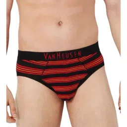 Van Heusen Red Cotton Striped Briefs-picture-12