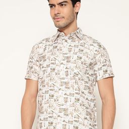 BAESD Men Smart Spread Collar Abstract Printed Slim Fit Casual Shirt-image-52