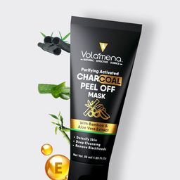 Volamena Activated Charcoal Peel Off Face Mask For De-toxify Skin & Exfoliate Pores-50ml-35