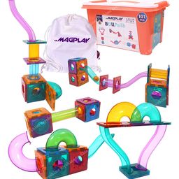 Toyshine Ball Rush Magnetic Roll Puzzle Sequence Game  with Container - 101 Pieces-22