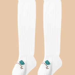 SYGA Cotton Solid Socks- White-image-18