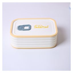 VONCASA Cream Rectangle Lunch Box - 580 ml-5