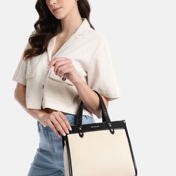 Van Heusen Colourblocked Structured Handheld Bag image 3