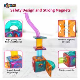 Toyshine Ball Rush Magnetic Roll Puzzle Sequence Game  with Container - 101 Pieces image 2