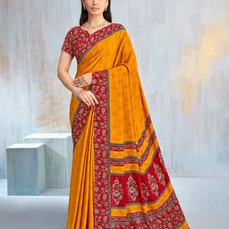 Panzora Floral Poly Chiffon Saree-image-93