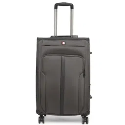 Swiss Brand Grande Dark Grey Medium Soft Trolley Bag - 24 cm-image-55