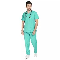 IB BASICS V-Neck Unisex Scrub Suit Set Green 85030-S-image-23