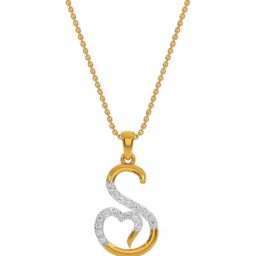 Kisna Diamond & Gold Jewellery 18k Kiera Diamond Pendant-image-81