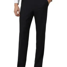 Van Heusen Black Regular Fit Trousers-image-40