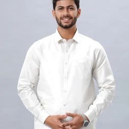 Ramraj Grey Regular Fit Solid Formal Shirt-image-67
