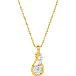 Kisna Diamond & Gold Jewellery 14k Ana Diamond Pendant-picture-2