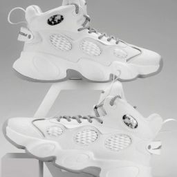 Atom Men's Supernova White Running Shoes image 1