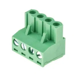 RS PRO 4 Way Pluggable Terminal Block 5.08 mm Pitch Screw Termination, 8971216-5