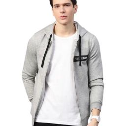 Spykar Grey Hooded Sweatshirt-image-58