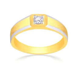 Malabar Gold and Diamonds 18k Gold & Diamond Mine Ring for Men-image-74