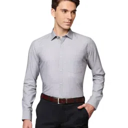 Park Avenue Grey Slim Fit Shirt-picture-1