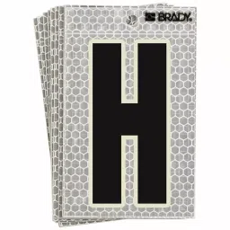BRADY High Intensity Prismatic Archivo Narrow Letter Label H Character included, 14R153 (Pack of 10)-picture-21