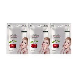 MONDSUB Cherry Brightening Facial Sheet Mask (Pack of 3) - 25 gm Each-image-7