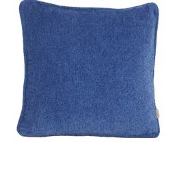 Maspar Colorart Charlotte Solid Blue 110 TC Cotton Blend Cushion Cover-27