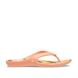 Crocs Women's Kadee Peach Flop Flops-image-50