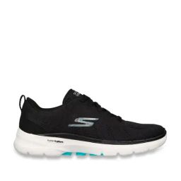 Skechers Women's GO WALK 6 Black Turquoise Walking Shoes-29