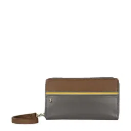 Baggit Grey Casual Zip Around Wallet for Men-image-3