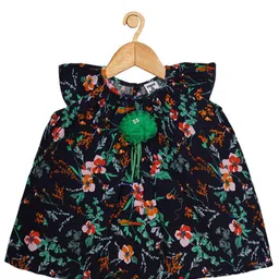 HERE&NOW Girls Floral Print A-Line Dress-picture-41