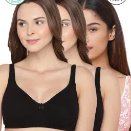 Inner Sense Black & Pink Full Coverage Bra - Pack of 3-picture-18