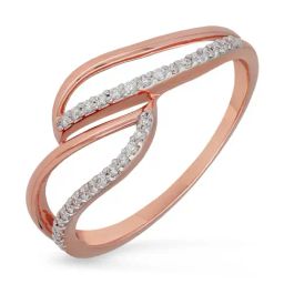 Malabar Gold and Diamonds 18k IGI Certified Diamond Rose Gold Ring for Women-picture-4