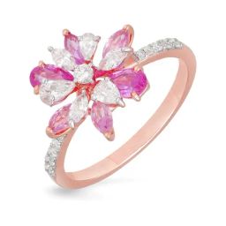 Malabar Gold and Diamonds 18k Rose Gold Diamond Ring-picture-3