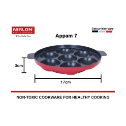 Nirlon Non-Stick Red Aluminium Cookware Kitchen Cooking Essential Combo Set of 4 Pieces image 3