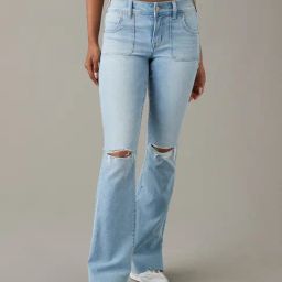 American Eagle Blue Cotton Solid Jeans-image-82