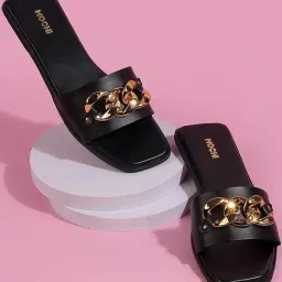 Mochi Women's Black Casual Sandals-picture-14