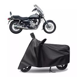 Auto Pearl Polyester Two Wheeler Cover for Bajaj Avenger 220 DTS-i (Grey)-image-99