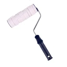 Kayra Decor 203.2 mm (8 Inch)es Texture Design Roller For Wall Painting Brick Pattern with Long Chrome Handle-image-4