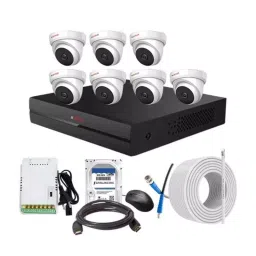 CP PLUS CCTV Combo Kit 2.4 MP Full HD Audio Indoor & Outdoor with 8 Channel DVR 7 Dome Camera, 8 Channel SMPS, 70 m Copper Cable 1 TB HDD & Connectors-image-74
