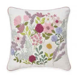 Haus & Kinder Medallion Embroidery Purple Cotton Decorative Cushion Cover-image-43