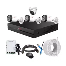 CP PLUS CCTV Combo Kit 2.4 MP Full HD Audio Indoor & Outdoor with 4 Channel DVR 3 Bullet, 1 Dome Camera, 4 Channel SMPS, 70 m Copper Cable & Connectors-image-67
