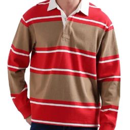 Gant Red Cotton Relaxed Fit Colour Block Polo T-Shirt-image-11