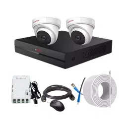 CP PLUS CCTV Combo Kit 2.4 MP Full HD Audio Indoor & Outdoor with 4 Channel DVR 2 Dome Camera, 4 Channel SMPS, 70 m Copper Cable & Connectors-image-90