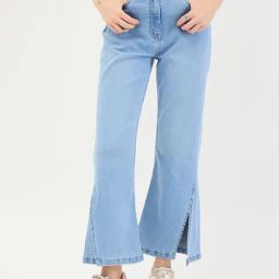 Elle Blue Cotton Solid Jeans-image-57