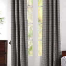 Maspar Blue Cotton Blend Printed Door Curtain - Set of 2-picture-26