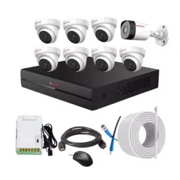 CP PLUS CCTV Combo Kit 2.4 MP Full HD Audio Indoor & Outdoor with 8 Channel DVR 1 Bullet, 7 Dome Camera, 8 Channel SMPS, 70 m Copper Cable & Connectors-image-86