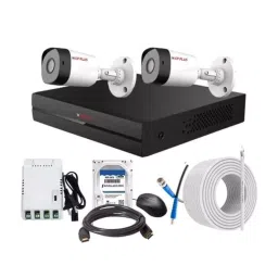 CP PLUS CCTV Combo Kit 2.4 MP Full HD Audio Indoor & Outdoor with 4 Channel DVR 2 Bullet Camera, 4 Channel SMPS, 70 m Copper Cable 500 GB HDD & Connectors-image-34
