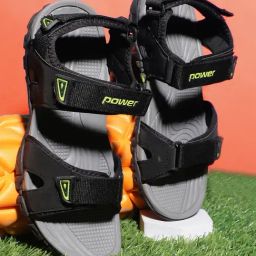 Power Men's Black Floaters-picture-4