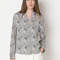 Vero Moda White Print Full Sleeves Tops-image-94