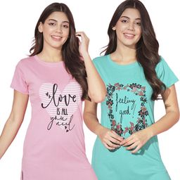 TRENDY WORLD Adults-Women Pink Tshirts-image-110